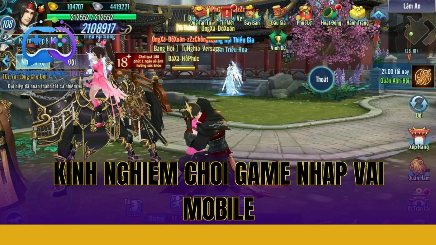 kinh nghiem choi game nhap vai mobile