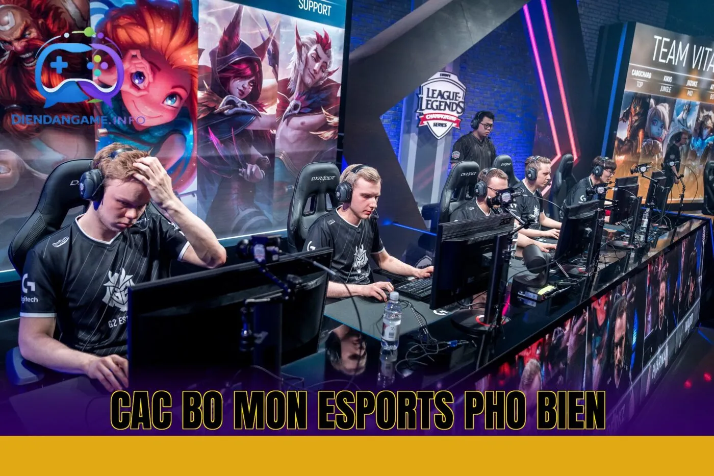 cac bo mon esports pho bien