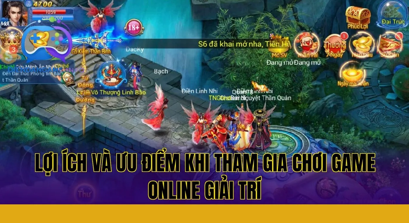 lợi ích và ưu điểm khi tham gia chơi game online giải trí
