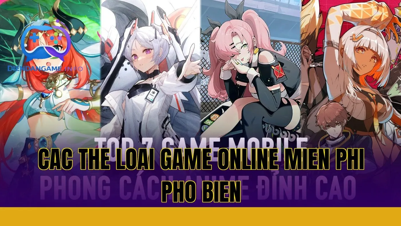 cac the loai game online mien phi pho bien