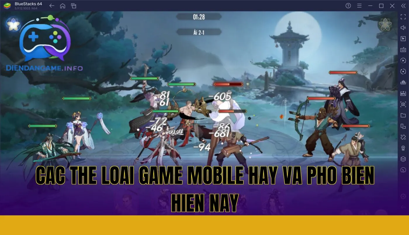 cac the loai game mobile hay va pho bien hien nay