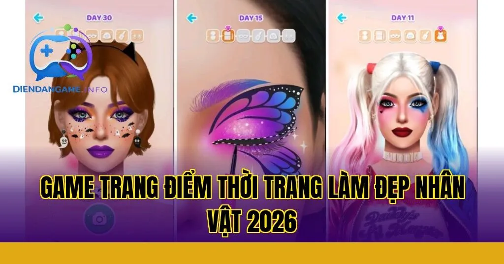 Game trang điểm thời trang làm đẹp nhân vật 2026