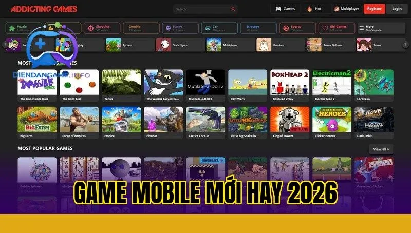 Game Mobile Mới Hay 2026